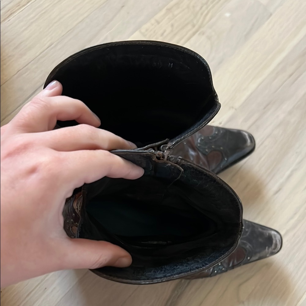 Stuart Weitzman Brown Ankle Boots - Picture 5 of 6